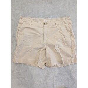 Loft The Monroe 6" Shorts Women's Size 6 Khaki Cotton Blend Casual Outdoors